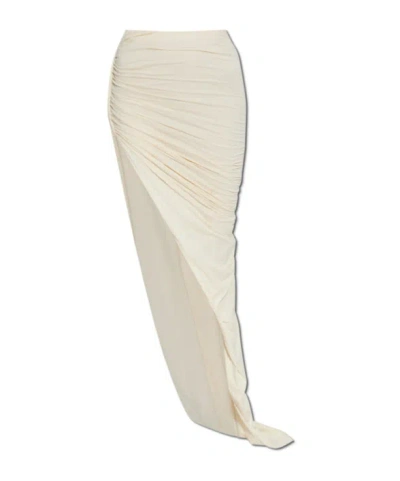 Rick Owens Drkshdw Pendant Skirt In Nude