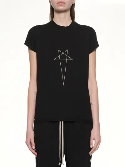 Rick Owens Drkshdw Penta Small Level T-shirt In Black