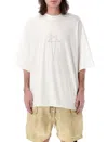 Rick Owens Drkshdw Graphic Print Oversized Crewneck T-shirt In White