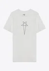Rick Owens Drkshdw Graphic Print Loose Fit Short Sleeve Top