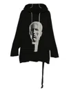 Rick Owens Drkshdw Felpa Con Cappuccio Peter In Black