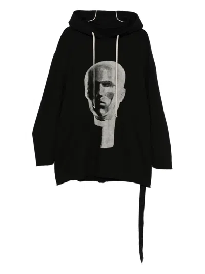 RICK OWENS DRKSHDW PETER GRAPHIC-PRINT HOODIE