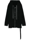 Rick Owens Drkshdw Long-sleeved Sweater In Black
