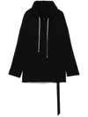 Rick Owens Drkshdw Long-sleeved Sweater In Black
