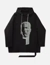 Rick Owens Drkshdw Peter Hoodie In Black