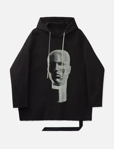 Rick Owens Drkshdw Peter Hoodie In Black