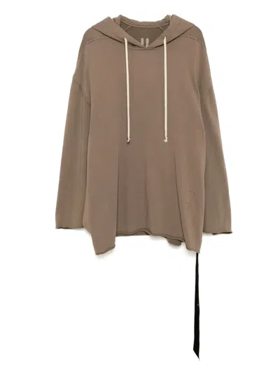 Rick Owens Drkshdw Peter Hoodie In Brown