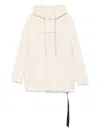 Rick Owens Drkshdw Graphic Print Hooded Sweatshirt In Neutrals