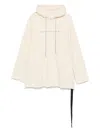 Rick Owens Drkshdw Peter Hoodie In Neutrals