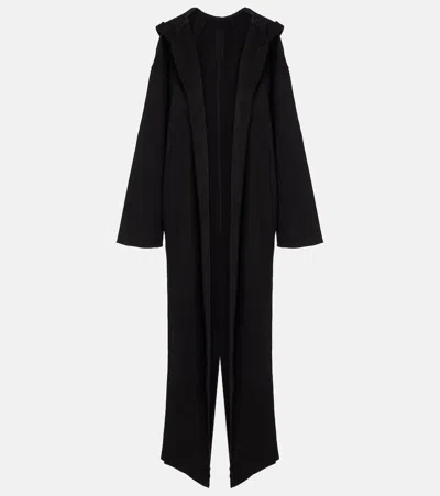 Rick Owens Drkshdw Peter Oversized Jersey Hoodie In Black