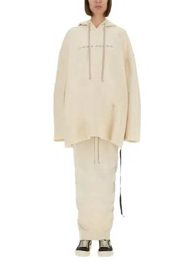 Rick Owens Drkshdw Peter Sweatshirt In Neutral