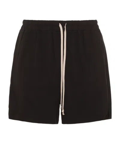 Rick Owens Drkshdw Phleg Organic-cotton Shorts In Black