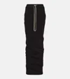 Rick Owens Drkshdw Pillar Denim Skirt In Black
