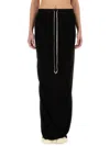 Rick Owens Drkshdw Elastic Waistband Drawstring Detail Skirt