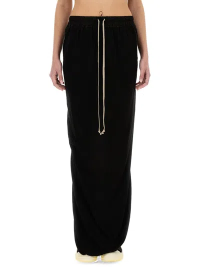 RICK OWENS DRKSHDW RICK OWENS DRKSHDW "PILLAR" MAXI SKIRT