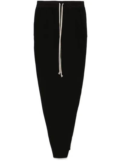 Rick Owens Drkshdw Pillar Maxi Skirt In Black