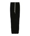 Rick Owens Drkshdw Elastic Waistband Drawstring Detail Skirt In Black