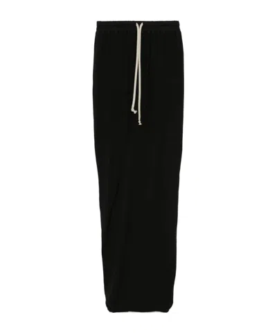 RICK OWENS DRKSHDW RICK OWENS DRKSHDW PILLAR DRAWSTRING MAXI SKIRT