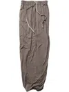 Rick Owens Drkshdw Pillar Maxi Skirt In Beige