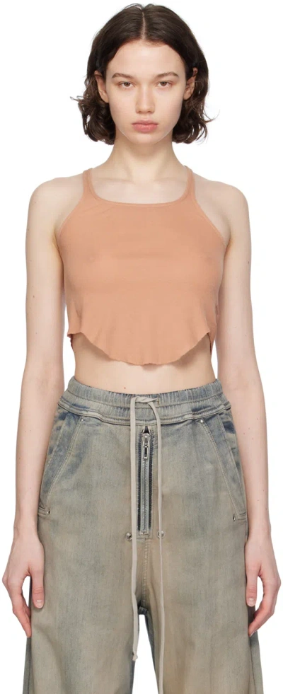 Rick Owens Drkshdw Pink Basic Tank Top In 13 Dark Pink