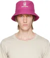 Rick Owens Drkshdw X Converse Logo Detailed Bucket Hat In 13 Hot Pink