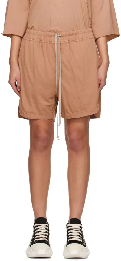 Rick Owens Drkshdw Pink Phleg Shorts In 13 Dark Pink