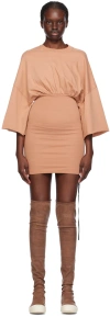 Rick Owens Drkshdw Pink Tommy Minidress In 13 Dark Pink