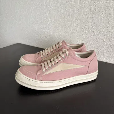 Pre-owned Rick Owens Drkshdw Pink Vintage Sneakers - 42