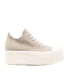 Rick Owens Drkshdw Platform Lace-up Sneakers In Neutral