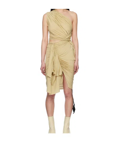 RICK OWENS DRKSHDW PLEATED DRESS