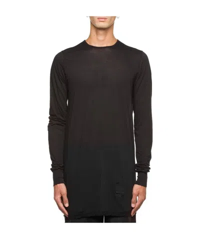 Rick Owens Drkshdw Pleated Leisure T-shirt In Black