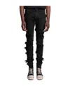 Rick Owens Drkshdw Pocket Imitation Old Denim Trousers In Black