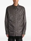 Rick Owens Drkshdw Pocket Overshirt In Brown