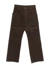 Rick Owens Drkshdw Pocket Trousers In Brown