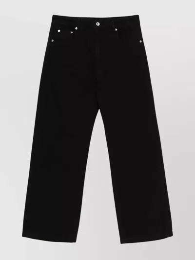 RICK OWENS DRKSHDW POCKETED WIDE LEG JEANS WITH BELT LOOPS