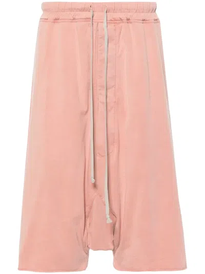 Rick Owens Drkshdw Pods Drop-crotch Shorts In Pink