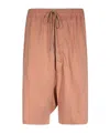 Rick Owens Drkshdw Pods Drop-crotch Shorts In Pink