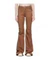 Rick Owens Drkshdw Porterville Bootcut Jeans In Brown