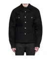 Rick Owens Drkshdw Porterville Denim Coat In Black