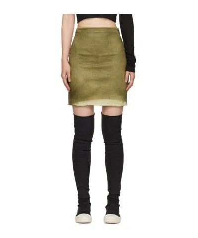 RICK OWENS DRKSHDW PORTERVILLE DENIM SKIRT