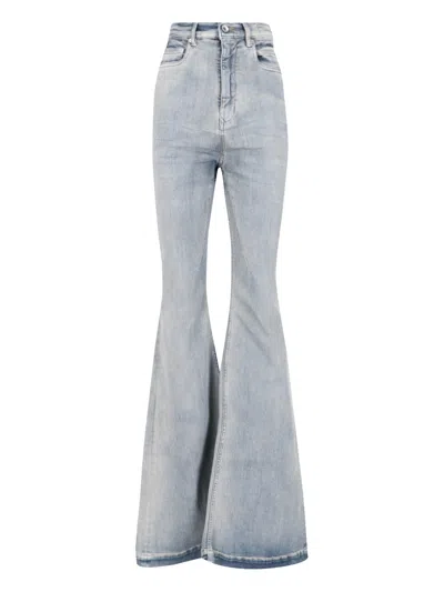 Rick Owens Drkshdw 'porterville Geth' Bootcut Jeans In Blue