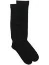 Rick Owens Drkshdw Porterville Knee-high Socks In Black