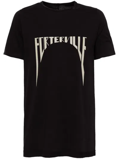 Rick Owens Drkshdw Porterville Level T恤 In 黑色