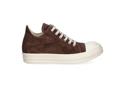 Pre-owned Rick Owens Drkshdw Porterville Low (women's) Sneakers In Brown/milk