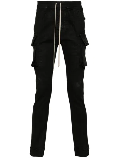 Rick Owens Drkshdw Porterville Mastodon Cargo Trousers In Black
