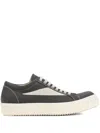 Rick Owens Drkshdw Vintage Low-cut Sneakers In Grey