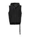 Rick Owens Drkshdw Pouch-pocket Zip-up Hoodie In Black