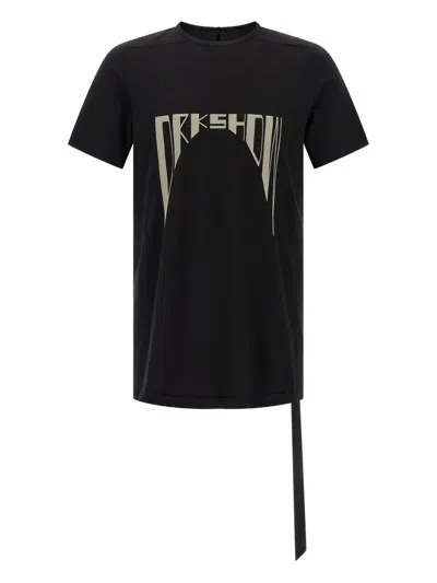 Rick Owens Drkshdw Printed T-shirt In Black