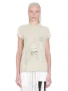 Rick Owens Drkshdw Printed T-shirt In White