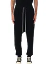 Rick Owens Drkshdw Drkshdw By Rick Owens Black Jersey Prisoner Drawstring Pants In Black
